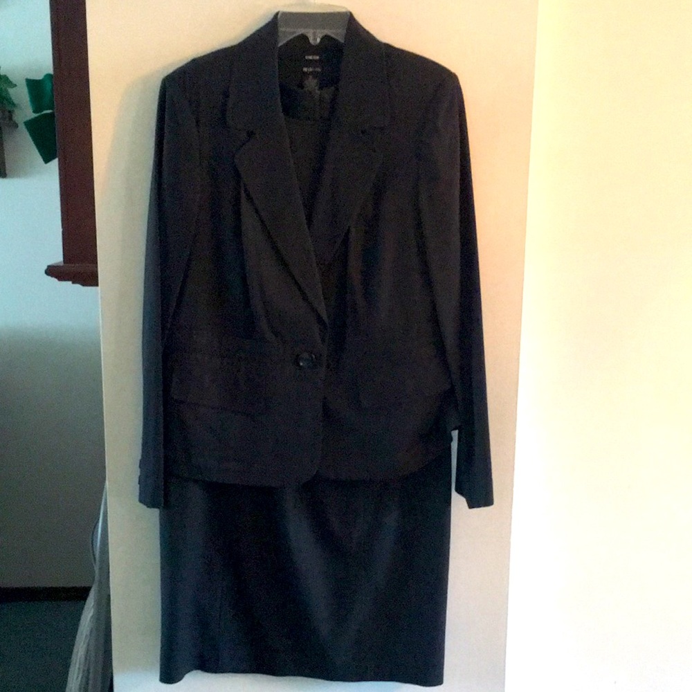 Style &Co Pinstripe Sleeveless DressW/ Jacket Size 12
